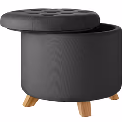TecTake 403964, Grigio, Poliestere, MDF
