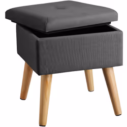 TecTake 403976, Grigio, Poliestere, MDF