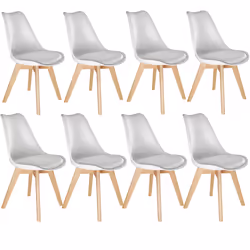 TecTake 403985, Bianco, 8 seduta(e)
