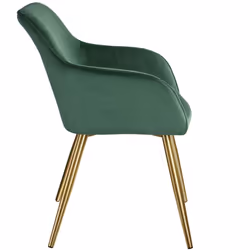 TecTake 404003 set di mobili per soggiorno Verde, Oro