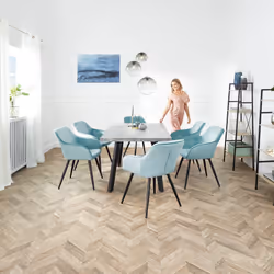 TecTake 404054, Nero, Turchese, 2 seduta(e)