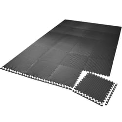 TecTake 404133 tappetino da yoga Nero