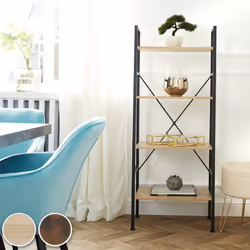 TecTake 404146 scaffale Acciaio, MDF Legno