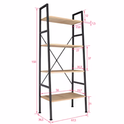 TecTake 404149 Scaffale e ripiano industriali Legno - Vista aggiuntiva 6