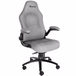 TecTake 404156, Poliestere, Acciaio, Grigio