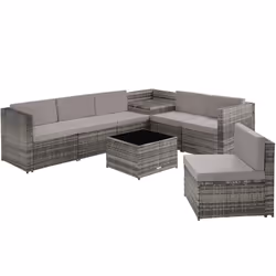 TecTake 404234, Salone, Grigio
