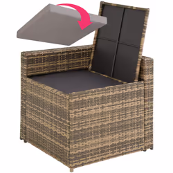 TecTake 404235 divano Marrone