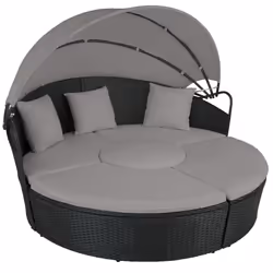 TecTake 404309, Nero, Grigio, Poliestere, Acciaio, 120 kg, 40 kg