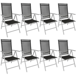 TecTake 404365 set mobili da esterno Nero, Grigio