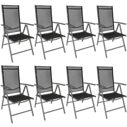 TecTake 404367 set mobili da esterno Nero, Antracite
