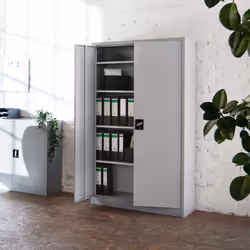 TecTake 404377 schedario e accessori Acciaio Grigio