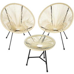 TecTake 404413 set mobili da esterno Beige