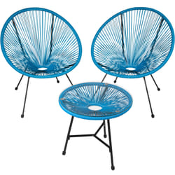 TecTake 404414 set mobili da esterno Blu