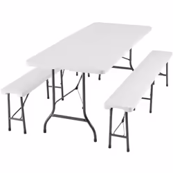 TecTake 404527, Bianco, 4 seduta(e)