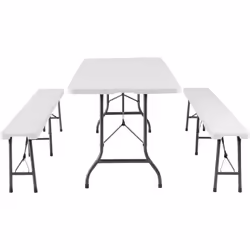 TecTake 404527 set di mobili per soggiorno Bianco