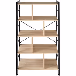 TecTake 404546 scaffale Acciaio, Plastica Legno