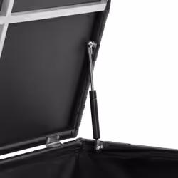 TecTake 404554 scatola di conservazione Poliestere, Alluminio Nero