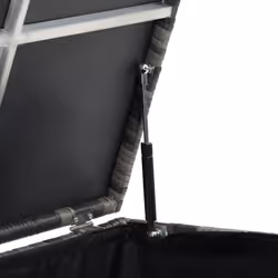 TecTake 404555 scatola di conservazione Poliestere, Alluminio Grigio