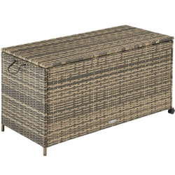 TecTake 404556 scatola di conservazione Poliestere, Alluminio Marrone