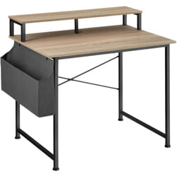 Scrivania con ripiano e sacca in tessuto - Scrivania con ripiano, scrivania da computer, tavolo da computer - 120 cm