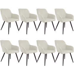 TecTake 404677, Nero, 8 seduta(e)