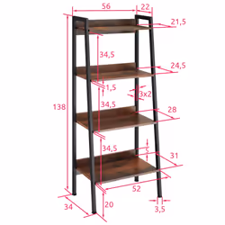 TecTake 404702 Scaffale e ripiano industriali Legno