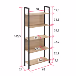 TecTake 404709 Scaffale e ripiano industriali Legno