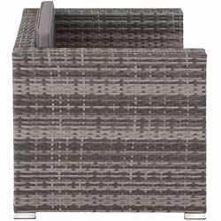 TecTake 404783 sedia da esterno Poliestere, Acciaio Grigio