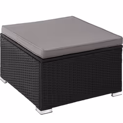 TecTake 404791 set mobili da esterno Nero