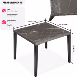 TecTake 404802 tavolo da esterno Grigio - Vista aggiuntiva 6