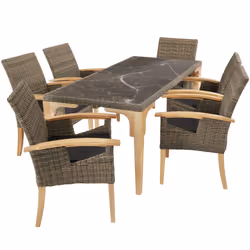TecTake 404860, Marrone, 6 seduta(e), Adulti e bambini, Bambino/Bambina