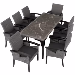 TecTake 404861 set mobili da esterno Grigio