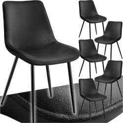Set di sedie Monroe effetto velluto - Set di 6 sedie, sedia da pranzo, sedia da salotto - Set di 6