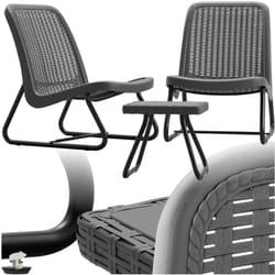 Salotto da giardino Modica in rattan per 2 persone, ergonomico - Salotto da giardino, salottino da giardino in rattan , tavolo e sedie da giardino