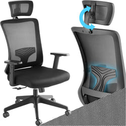 Sedia da ufficio Phoibe ergonomica con poggiatesta regolabile - Sedie ufficio, sedia da scrivania, sedia da ufficio con rotelle