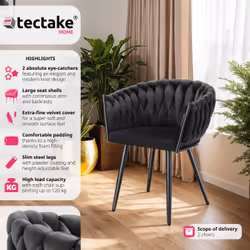 TecTake 405331 sedia da ristorante e da sala da pranzo
