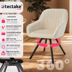 TecTake 405333 sedia da ristorante e da sala da pranzo