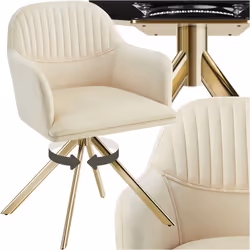 Scopri l'elegante sedia girevole in velluto Lona di tectake, che unisce perfettamente design, comfort e funzionalità. Imposta ...