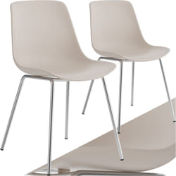 Sedie in plastica Mave, ergonomiche, 120 kg - sedie polipropilene, sedia sala da pranzo, sedie per sala da pranzo - Set di 2