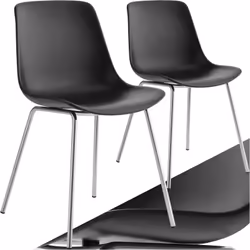 Sedie da pranzo e cucina in plastica dal design ergonomico Le moderne sedie in plastica da tavolo da cucina Mave di tectake s ...