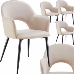Il comfort incontra il design elegante Le eleganti poltrone con stile effetto velluto con braccioli Sachel di tectake nel com ...