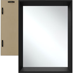 Tectake - Specchio da parete rettangolare Elina con cornice in plastica - Specchio, Specchio da bagno, Specchio da corridoio - 40 x 60 cm