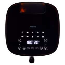 MEDION LIFE X10 XL Singolo 5 L 1500 W Friggitrice ad aria calda Nero - Vista aggiuntiva 8