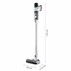 MEDION P250 Aspirapolvere a bastone Batteria Secco HEPA Senza sacchetto 0,4 L 250 W Nero, Acciaio inox, Bianco 2,2 Ah