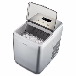 MEDION MD 11950 Macchina per la produzione di cubetti di ghiaccio integrata/indipendente 15 kg/24h Blu, Grigio, Metallico