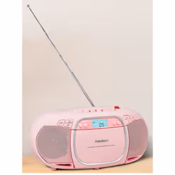 MEDION LIFE E66476 Lettore portatile di cassette 1 console Rosa - Vista aggiuntiva 2