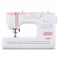 MEDION LIFE SM60, Rosa, Bianco, Cucito, 4 mm, Manopola, 700 punti al minuto, 4 mm