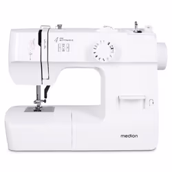 MEDION LIFE SM70, Bianco, Cucito, 4 tempi, 3.6 mm, Manopola, 700 punti al minuto