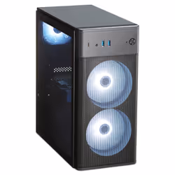 Erazer Recon E45 Ryzen 5 5500 16GB 1TB SSD GeForce RTX 4060 Win11 Home Desktop PC Nero