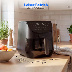 MEDION MD 13060 Singolo 6,6 L Indipendente Friggitrice ad aria calda Nero - Vista aggiuntiva 2